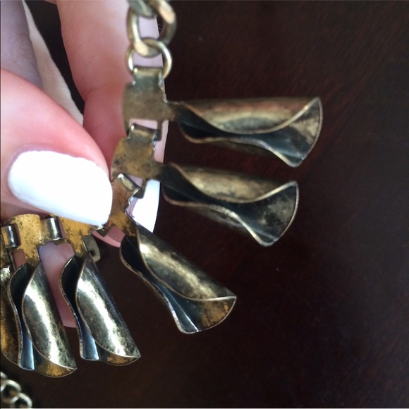 Anthropologie Steampunk Statement Bib Necklace New - Picture 2 of 4